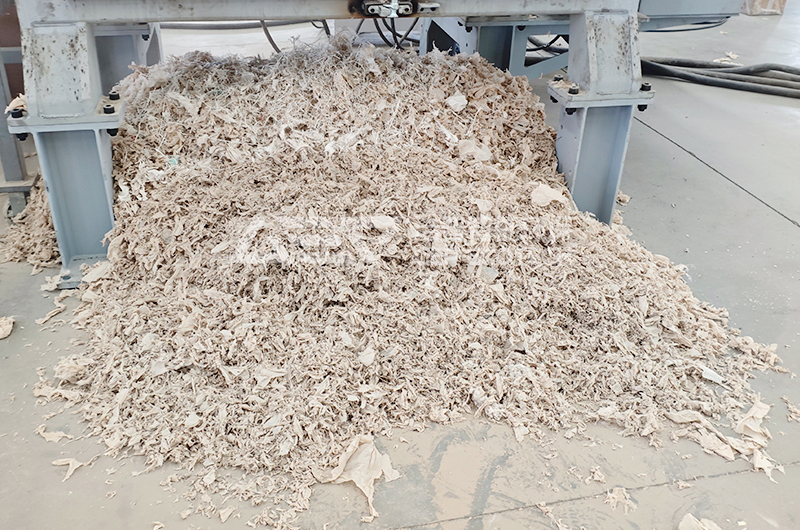 农膜破碎后成品