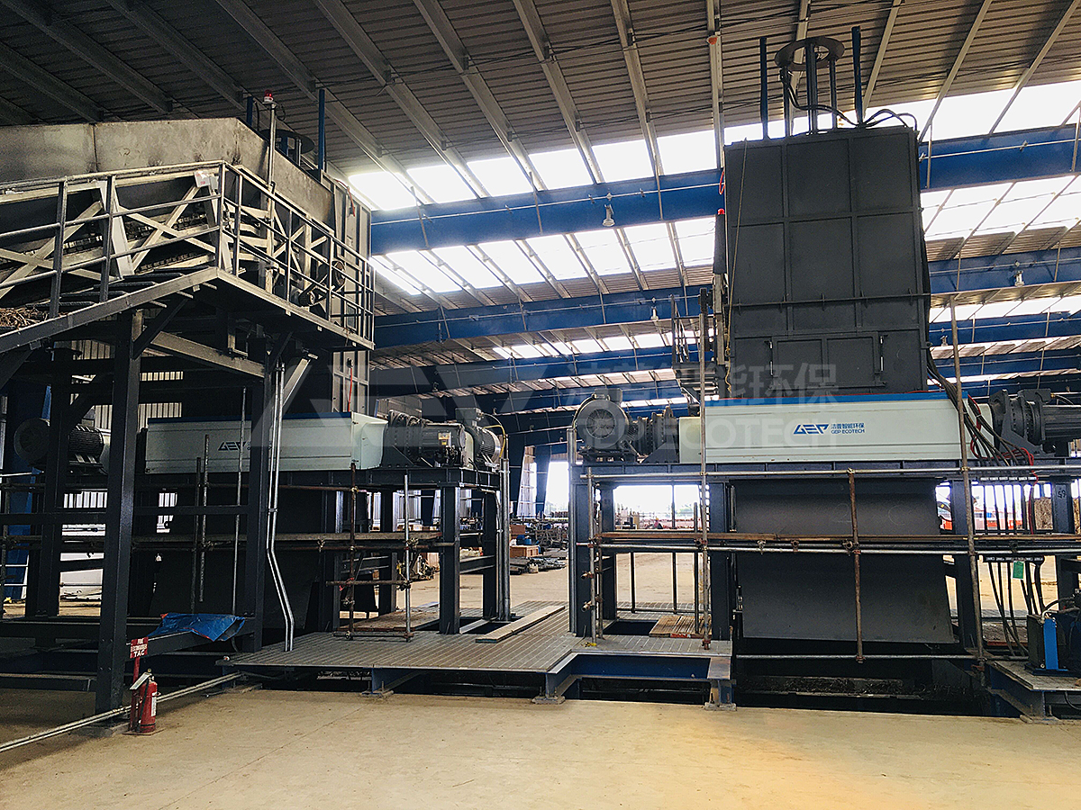 双轴生物质撕碎机