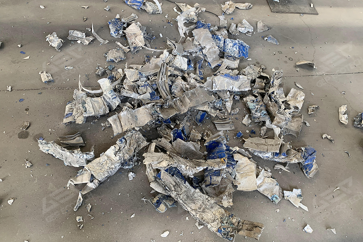 废铝预破碎后成品