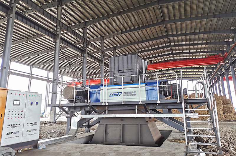 双轴生物质撕碎机