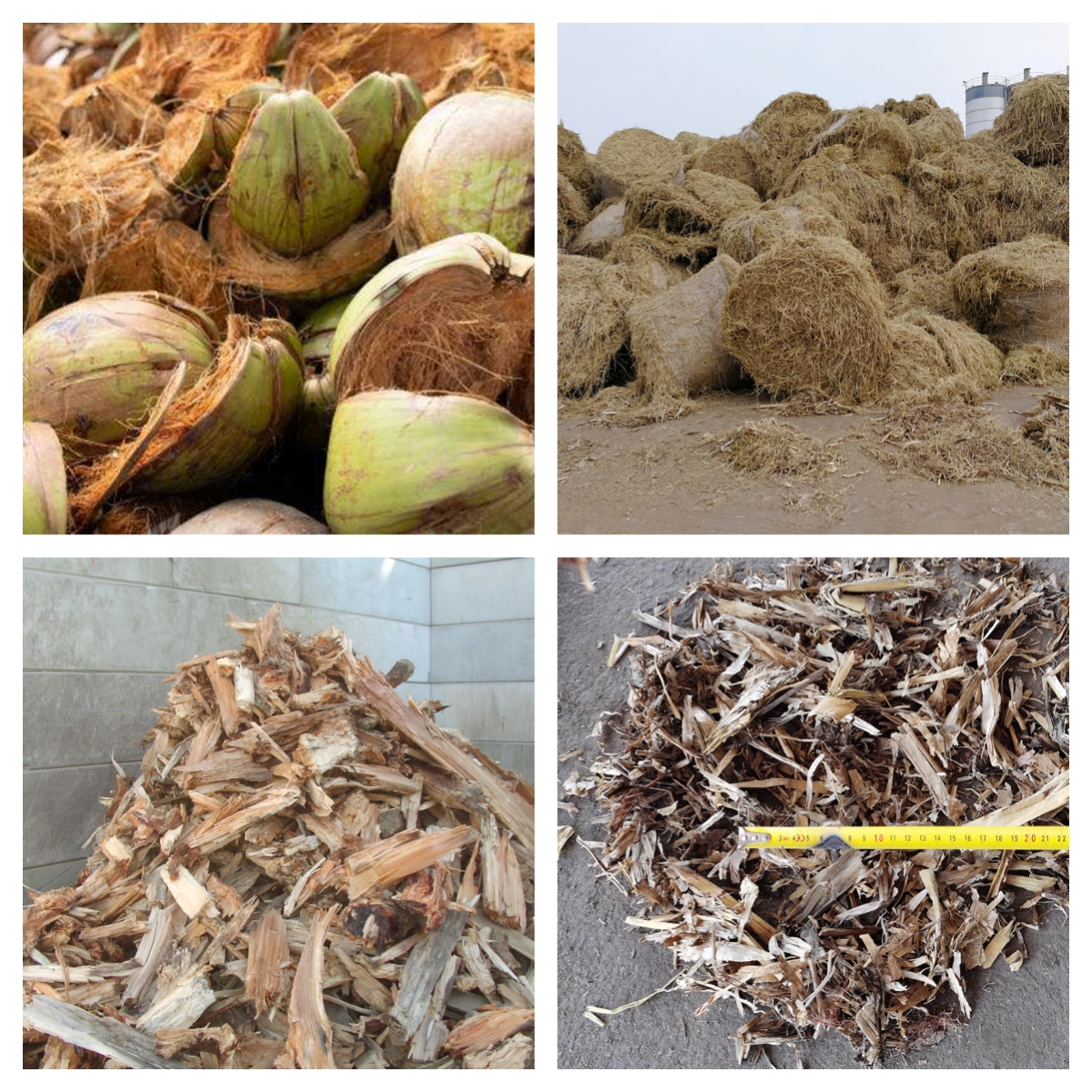 生物质秸秆预破碎前后对比